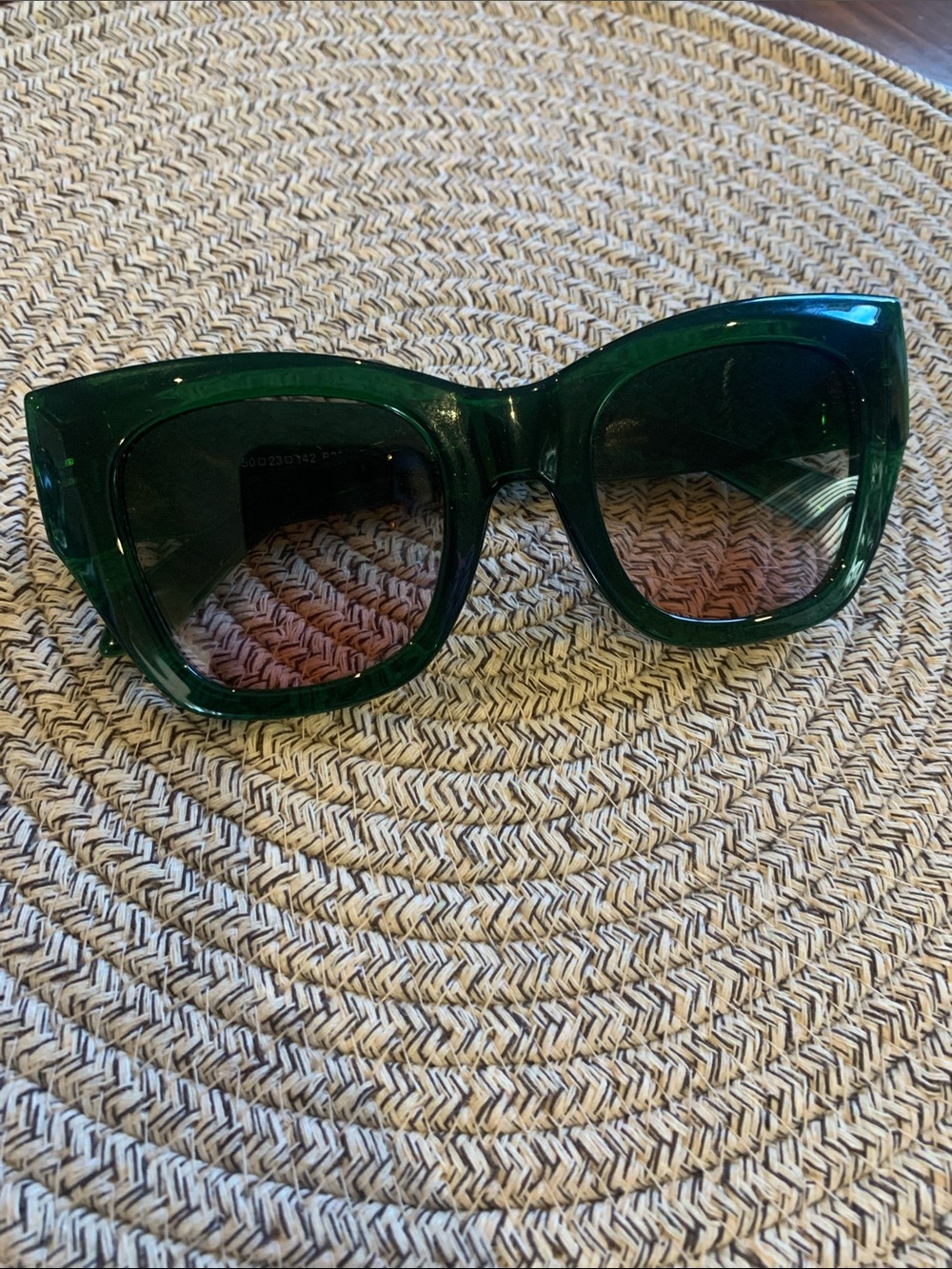 Funky Green Oversized Cat Eye Sunglasses